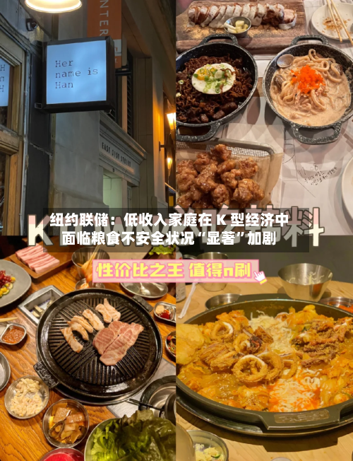 纽约联储：低收入家庭在 K 型经济中面临粮食不安全状况“显著”加剧-第2张图片