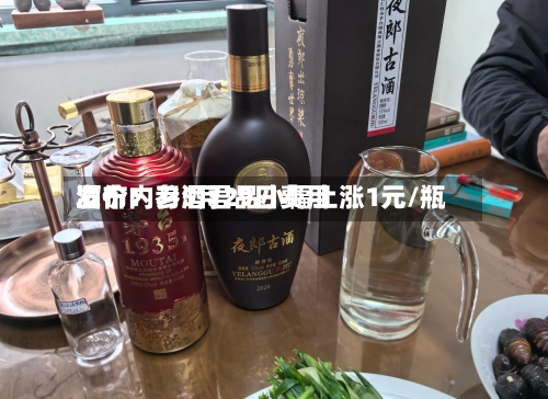 酒价内参5月29日费用发布：习酒君品小幅上涨1元/瓶-第3张图片
