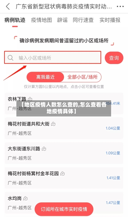 【地区疫情人数怎么查的,怎么查看各地疫情具体】-第2张图片
