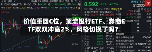 价值重回C位	，顶流银行ETF、券商ETF双双冲高2%，风格切换了吗？-第3张图片